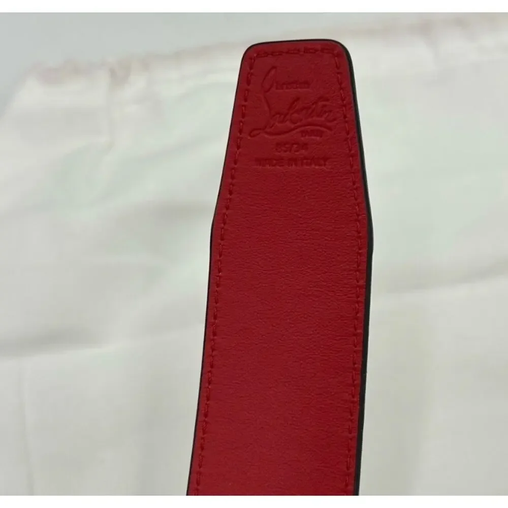 Women's Christian Louboutin CL logo belt size 85 cm/34 inches made in Italy
